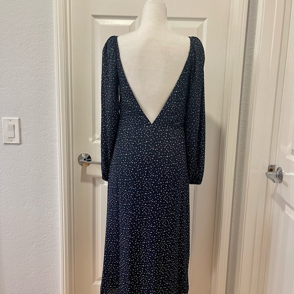 SUGAR+LIPS Long sleeve Boho Chic Multi color print Midi Dress Size S - Picture 2 of 8